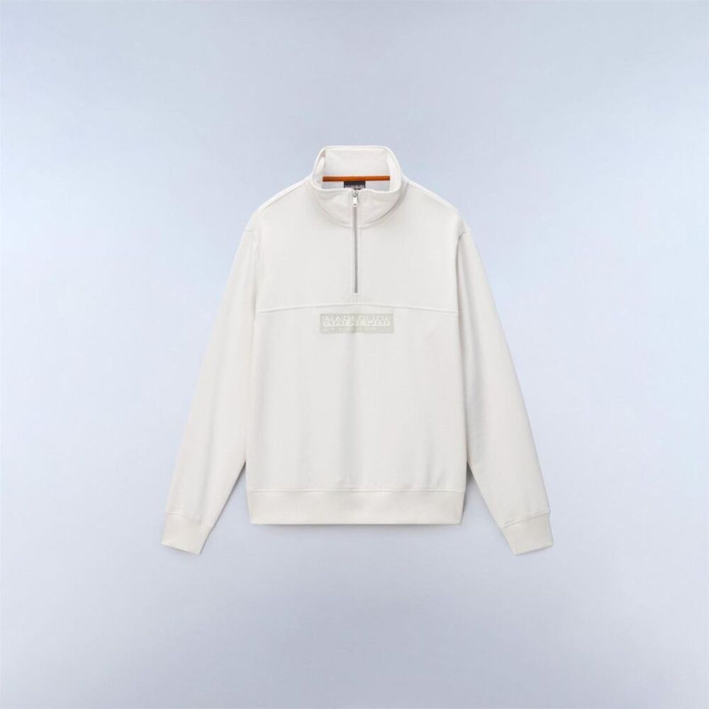 Napapijri Mens Box Logo Sweatshirt / White